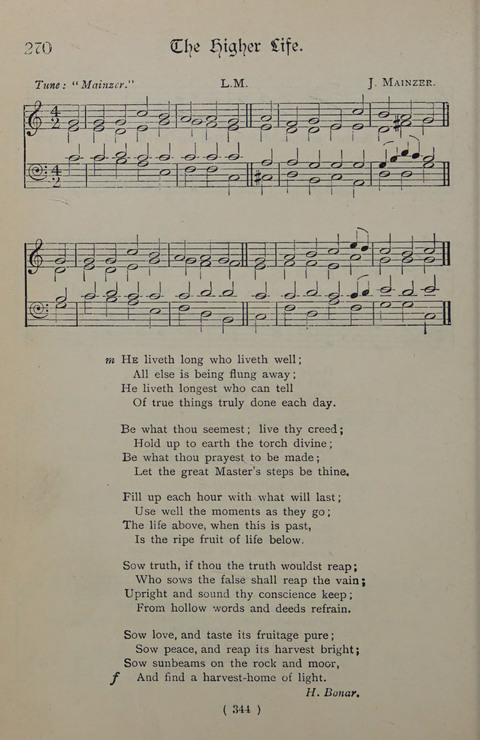 The Y.M.C.A. Hymnal: specially compiled for the use of men page 344