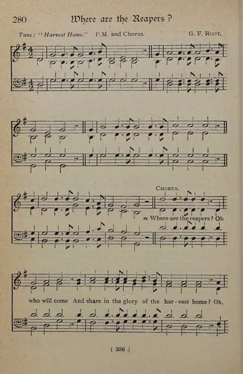 The Y.M.C.A. Hymnal: specially compiled for the use of men page 356