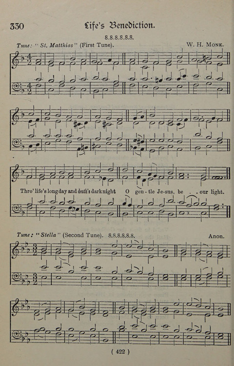 The Y.M.C.A. Hymnal: specially compiled for the use of men page 422