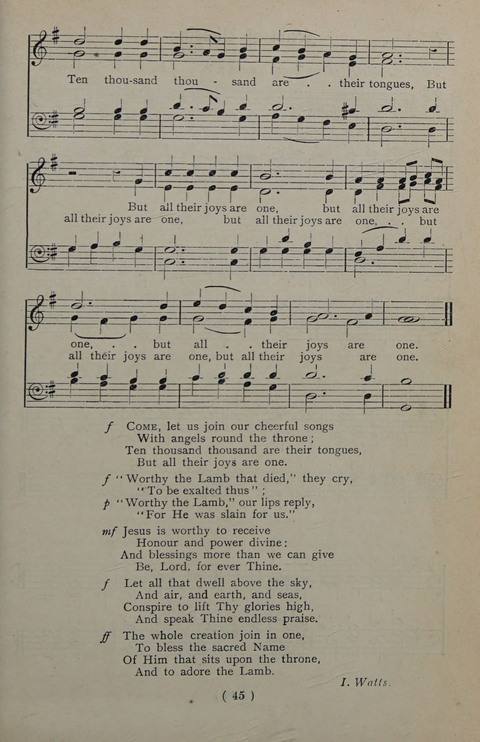 The Y.M.C.A. Hymnal: specially compiled for the use of men page 45