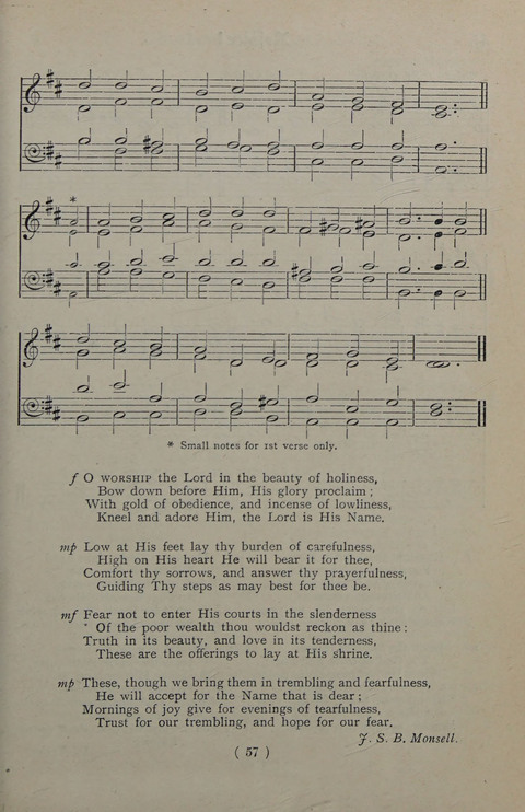 The Y.M.C.A. Hymnal: specially compiled for the use of men page 57