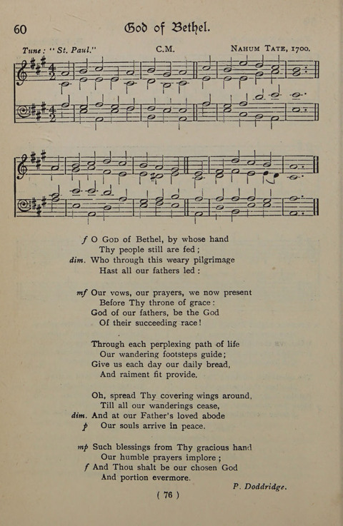 The Y.M.C.A. Hymnal: specially compiled for the use of men page 76