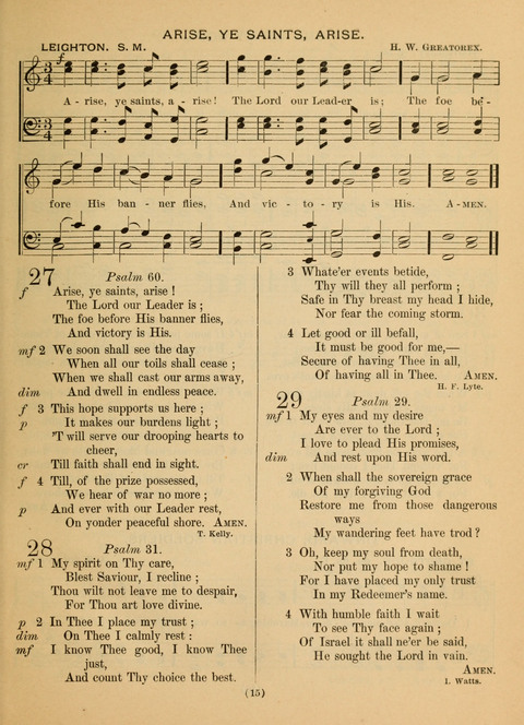 The Y.M.C.A. Praise Book: a collection of new and old hymns and tunes arranged for male voices, especially designed for the us of the Young Men