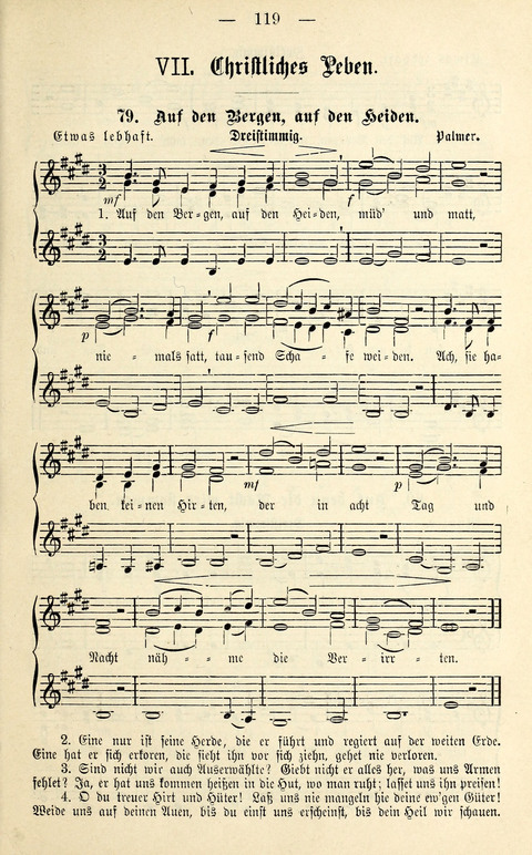 Zwei- und dreistimmige geistliche Lieder und Choräle: zum Gebrauch der Schwestern des Stuttgarter Diakonissenhauses, der Jungfrauen- und ähnlicher Vereine (2. Auflage) page 119