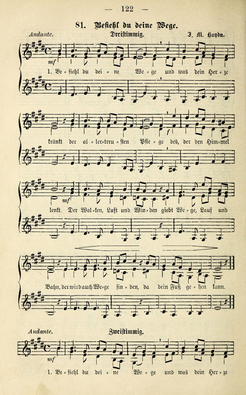 Zwei- und dreistimmige geistliche Lieder und Choräle: zum Gebrauch der Schwestern des Stuttgarter Diakonissenhauses, der Jungfrauen- und ähnlicher Vereine (2. Auflage) page 122