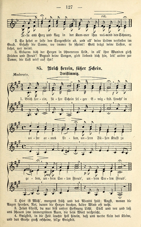 Zwei- und dreistimmige geistliche Lieder und Choräle: zum Gebrauch der Schwestern des Stuttgarter Diakonissenhauses, der Jungfrauen- und ähnlicher Vereine (2. Auflage) page 127