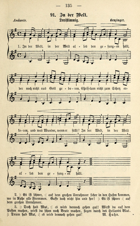 Zwei- und dreistimmige geistliche Lieder und Choräle: zum Gebrauch der Schwestern des Stuttgarter Diakonissenhauses, der Jungfrauen- und ähnlicher Vereine (2. Auflage) page 135