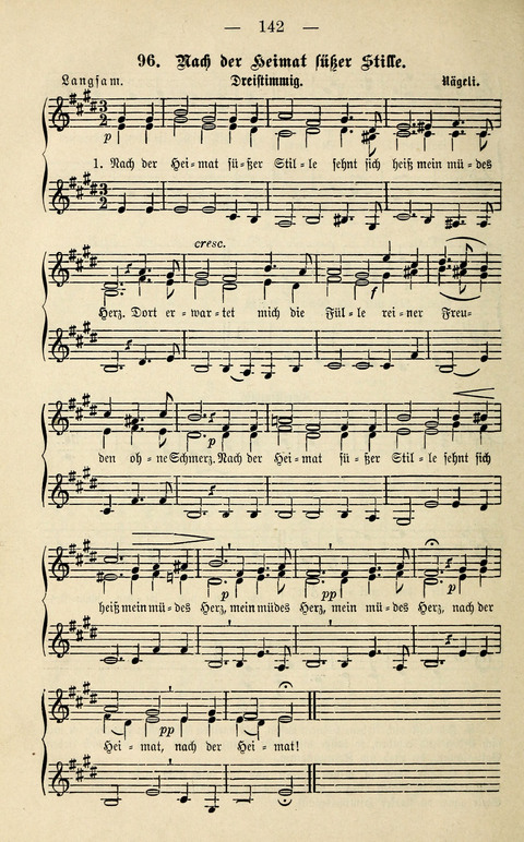 Zwei- und dreistimmige geistliche Lieder und Choräle: zum Gebrauch der Schwestern des Stuttgarter Diakonissenhauses, der Jungfrauen- und ähnlicher Vereine (2. Auflage) page 142