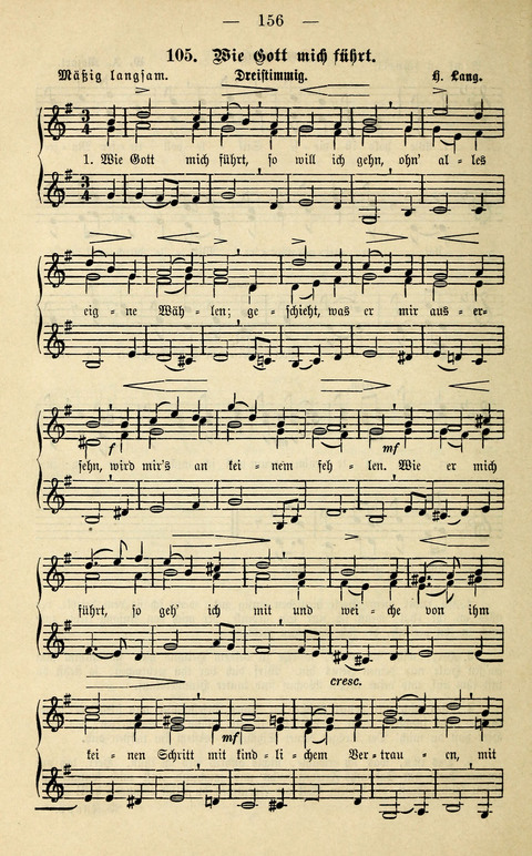 Zwei- und dreistimmige geistliche Lieder und Choräle: zum Gebrauch der Schwestern des Stuttgarter Diakonissenhauses, der Jungfrauen- und ähnlicher Vereine (2. Auflage) page 156