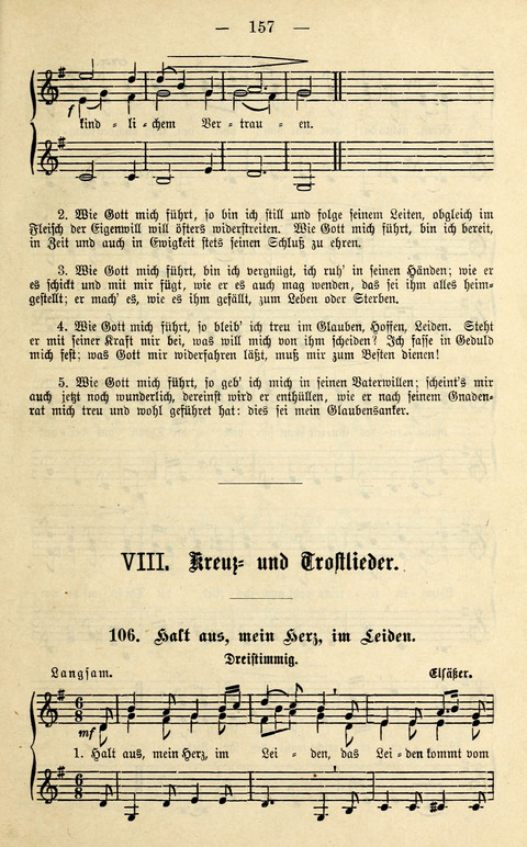 Zwei- und dreistimmige geistliche Lieder und Choräle: zum Gebrauch der Schwestern des Stuttgarter Diakonissenhauses, der Jungfrauen- und ähnlicher Vereine (2. Auflage) page 157