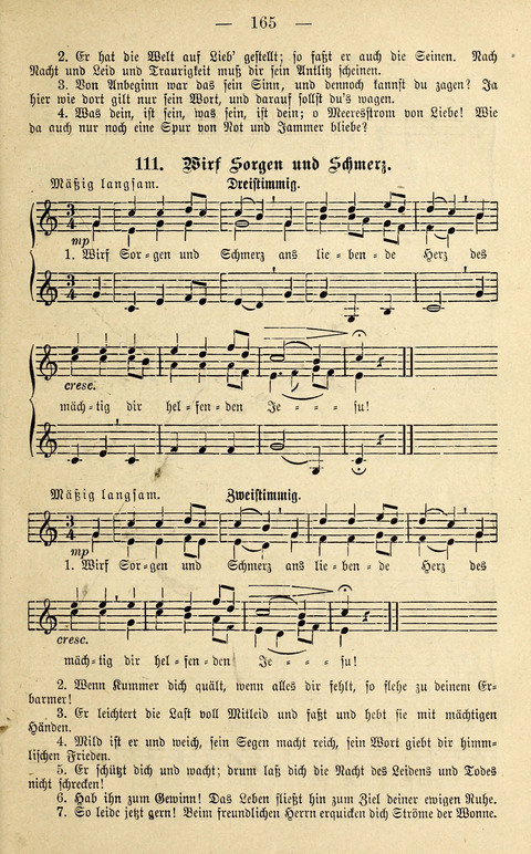 Zwei- und dreistimmige geistliche Lieder und Choräle: zum Gebrauch der Schwestern des Stuttgarter Diakonissenhauses, der Jungfrauen- und ähnlicher Vereine (2. Auflage) page 165