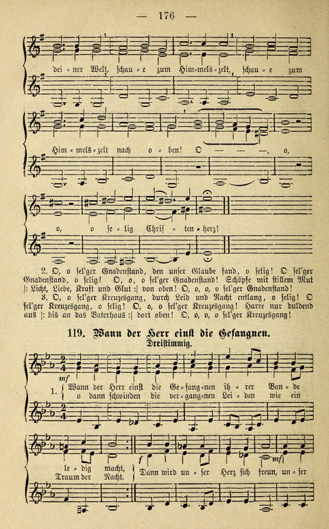 Zwei- und dreistimmige geistliche Lieder und Choräle: zum Gebrauch der Schwestern des Stuttgarter Diakonissenhauses, der Jungfrauen- und ähnlicher Vereine (2. Auflage) page 176