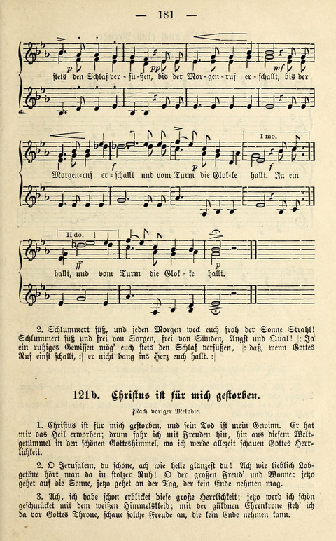 Zwei- und dreistimmige geistliche Lieder und Choräle: zum Gebrauch der Schwestern des Stuttgarter Diakonissenhauses, der Jungfrauen- und ähnlicher Vereine (2. Auflage) page 181