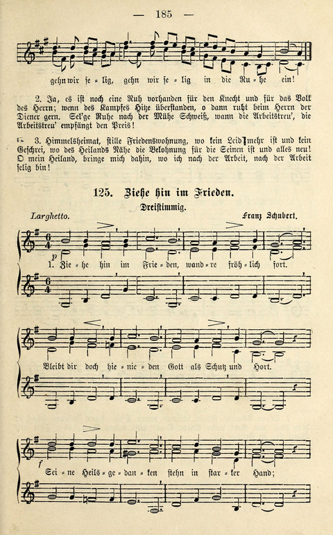 Zwei- und dreistimmige geistliche Lieder und Choräle: zum Gebrauch der Schwestern des Stuttgarter Diakonissenhauses, der Jungfrauen- und ähnlicher Vereine (2. Auflage) page 185