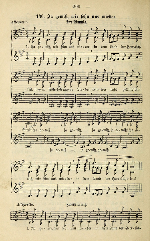 Zwei- und dreistimmige geistliche Lieder und Choräle: zum Gebrauch der Schwestern des Stuttgarter Diakonissenhauses, der Jungfrauen- und ähnlicher Vereine (2. Auflage) page 200