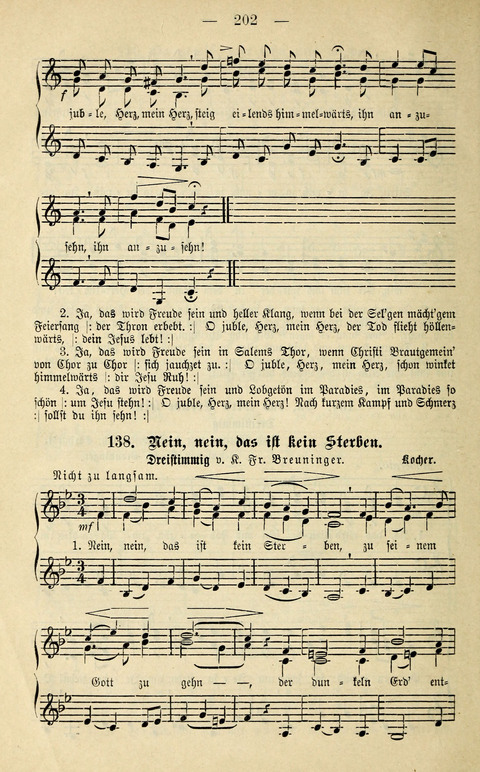 Zwei- und dreistimmige geistliche Lieder und Choräle: zum Gebrauch der Schwestern des Stuttgarter Diakonissenhauses, der Jungfrauen- und ähnlicher Vereine (2. Auflage) page 202