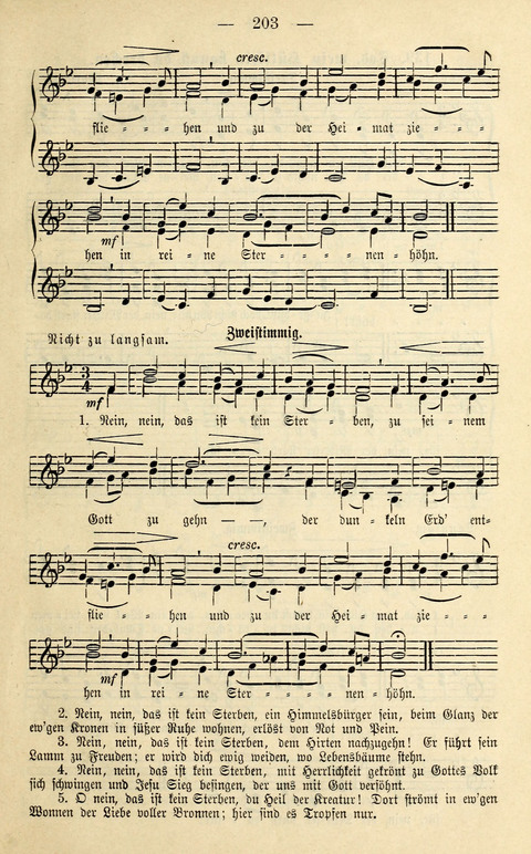 Zwei- und dreistimmige geistliche Lieder und Choräle: zum Gebrauch der Schwestern des Stuttgarter Diakonissenhauses, der Jungfrauen- und ähnlicher Vereine (2. Auflage) page 203