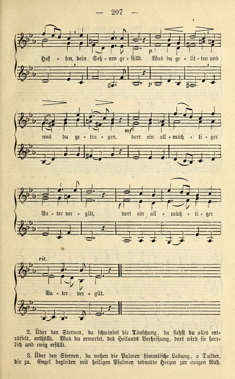 Zwei- und dreistimmige geistliche Lieder und Choräle: zum Gebrauch der Schwestern des Stuttgarter Diakonissenhauses, der Jungfrauen- und ähnlicher Vereine (2. Auflage) page 207