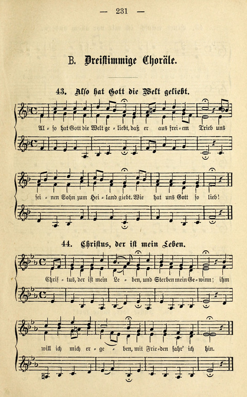 Zwei- und dreistimmige geistliche Lieder und Choräle: zum Gebrauch der Schwestern des Stuttgarter Diakonissenhauses, der Jungfrauen- und ähnlicher Vereine (2. Auflage) page 231