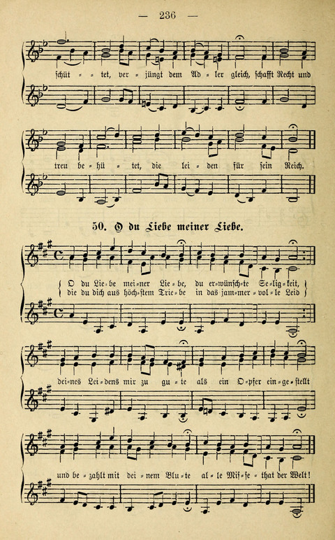 Zwei- und dreistimmige geistliche Lieder und Choräle: zum Gebrauch der Schwestern des Stuttgarter Diakonissenhauses, der Jungfrauen- und ähnlicher Vereine (2. Auflage) page 236