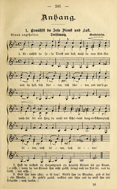 Zwei- und dreistimmige geistliche Lieder und Choräle: zum Gebrauch der Schwestern des Stuttgarter Diakonissenhauses, der Jungfrauen- und ähnlicher Vereine (2. Auflage) page 241