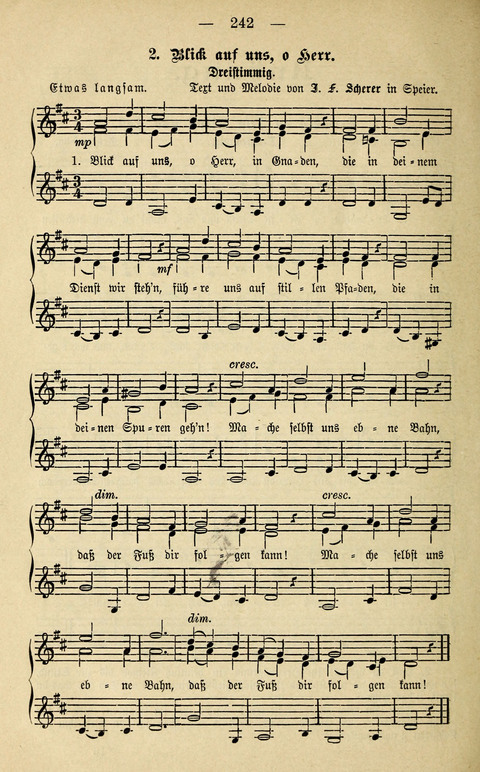 Zwei- und dreistimmige geistliche Lieder und Choräle: zum Gebrauch der Schwestern des Stuttgarter Diakonissenhauses, der Jungfrauen- und ähnlicher Vereine (2. Auflage) page 242