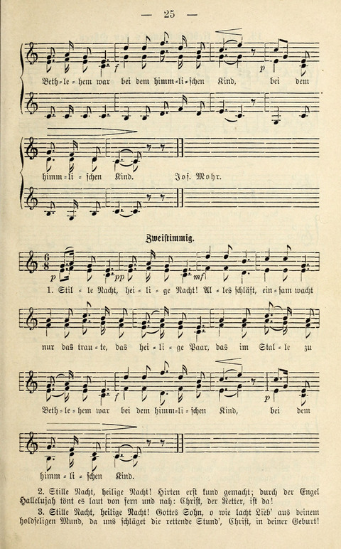 Zwei- und dreistimmige geistliche Lieder und Choräle: zum Gebrauch der Schwestern des Stuttgarter Diakonissenhauses, der Jungfrauen- und ähnlicher Vereine (2. Auflage) page 25