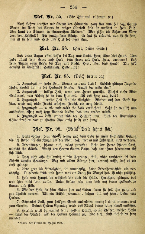 Zwei- und dreistimmige geistliche Lieder und Choräle: zum Gebrauch der Schwestern des Stuttgarter Diakonissenhauses, der Jungfrauen- und ähnlicher Vereine (2. Auflage) page 254