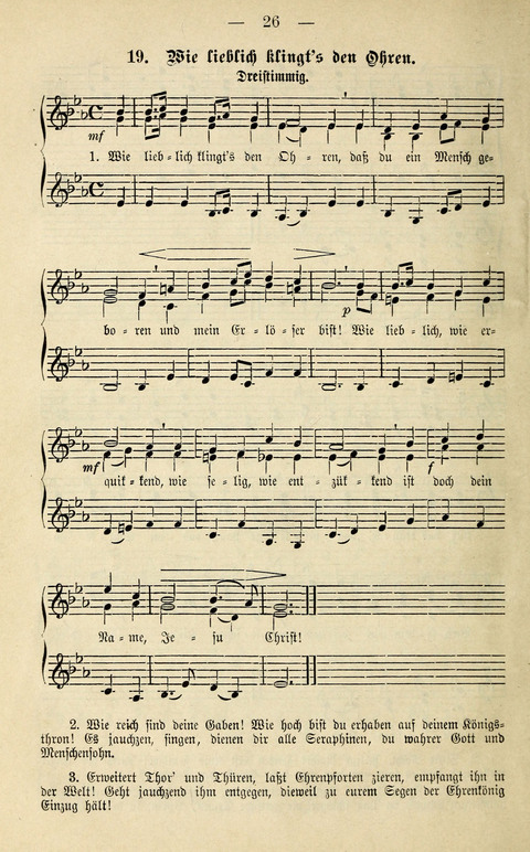 Zwei- und dreistimmige geistliche Lieder und Choräle: zum Gebrauch der Schwestern des Stuttgarter Diakonissenhauses, der Jungfrauen- und ähnlicher Vereine (2. Auflage) page 26