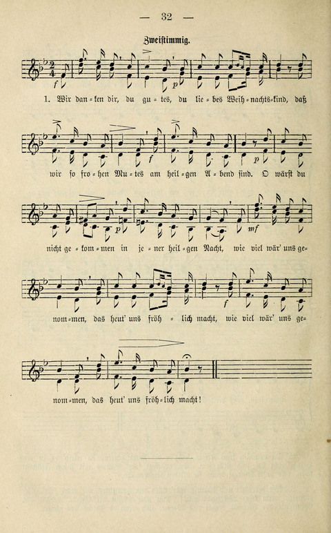 Zwei- und dreistimmige geistliche Lieder und Choräle: zum Gebrauch der Schwestern des Stuttgarter Diakonissenhauses, der Jungfrauen- und ähnlicher Vereine (2. Auflage) page 32