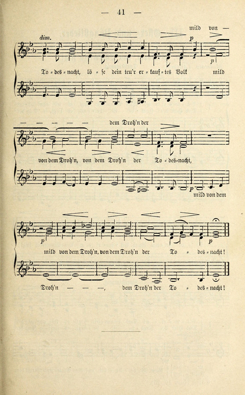 Zwei- und dreistimmige geistliche Lieder und Choräle: zum Gebrauch der Schwestern des Stuttgarter Diakonissenhauses, der Jungfrauen- und ähnlicher Vereine (2. Auflage) page 41