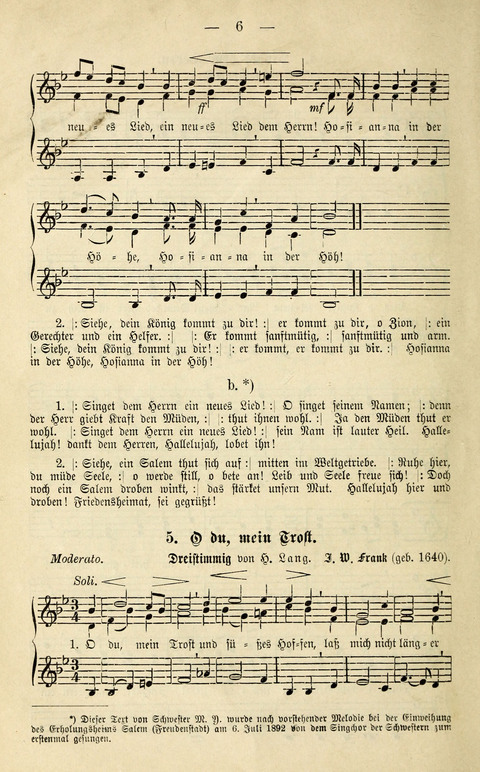 Zwei- und dreistimmige geistliche Lieder und Choräle: zum Gebrauch der Schwestern des Stuttgarter Diakonissenhauses, der Jungfrauen- und ähnlicher Vereine (2. Auflage) page 6