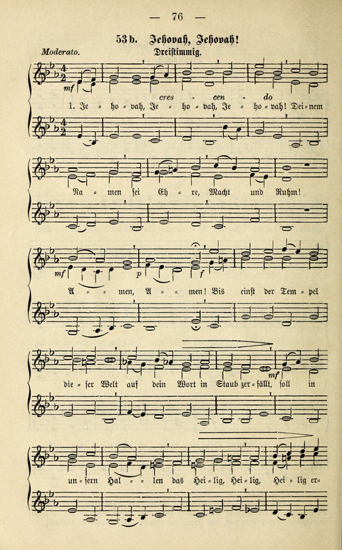 Zwei- und dreistimmige geistliche Lieder und Choräle: zum Gebrauch der Schwestern des Stuttgarter Diakonissenhauses, der Jungfrauen- und ähnlicher Vereine (2. Auflage) page 76