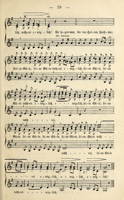 Zwei- und dreistimmige geistliche Lieder und Choräle: zum Gebrauch der Schwestern des Stuttgarter Diakonissenhauses, der Jungfrauen- und ähnlicher Vereine (2. Auflage) page 79