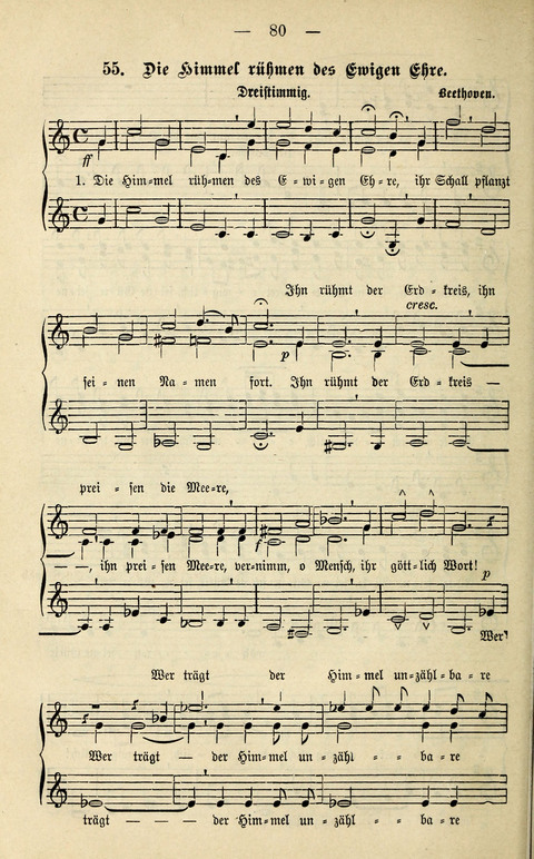 Zwei- und dreistimmige geistliche Lieder und Choräle: zum Gebrauch der Schwestern des Stuttgarter Diakonissenhauses, der Jungfrauen- und ähnlicher Vereine (2. Auflage) page 80