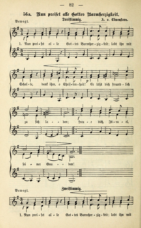 Zwei- und dreistimmige geistliche Lieder und Choräle: zum Gebrauch der Schwestern des Stuttgarter Diakonissenhauses, der Jungfrauen- und ähnlicher Vereine (2. Auflage) page 82