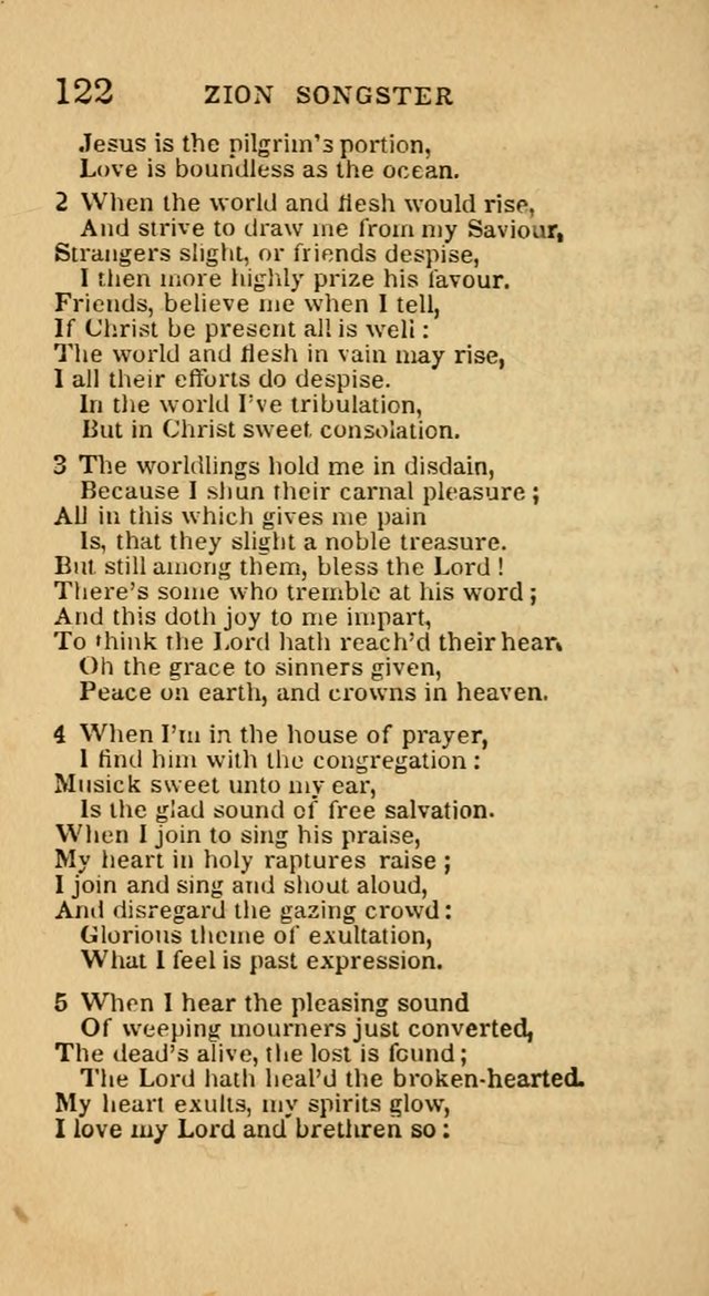 The Zion Songster: a Collection of Hymns and Spiritual Songs, generally sung at camp and prayer meetings, and in revivals of religion  (Rev. & corr.) page 125