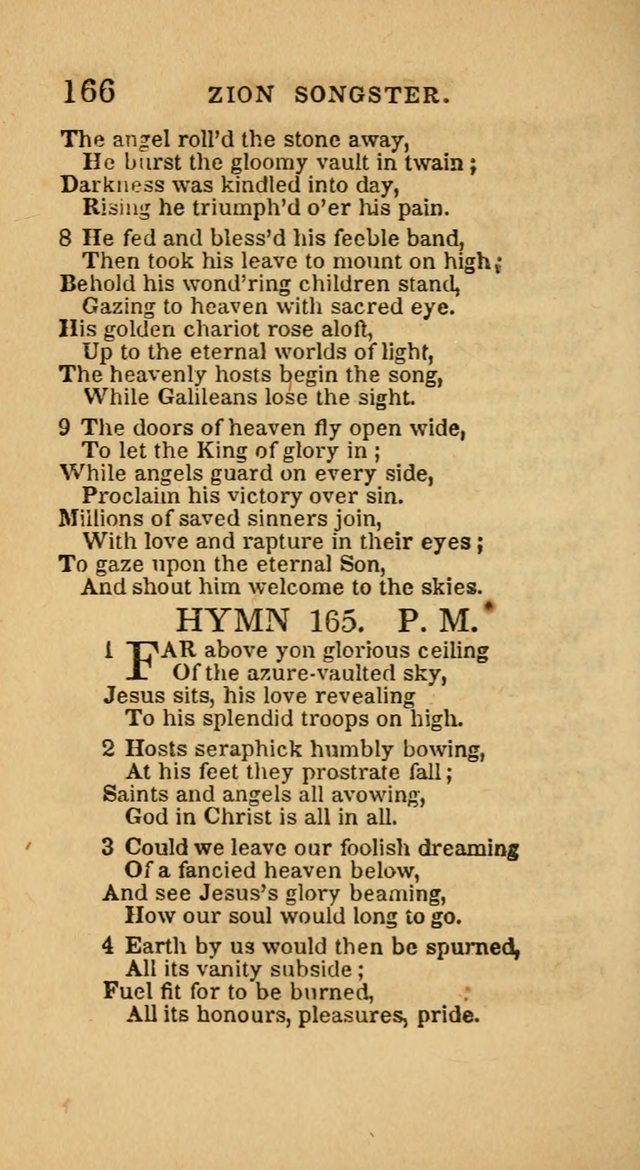 The Zion Songster: a Collection of Hymns and Spiritual Songs, generally sung at camp and prayer meetings, and in revivals of religion  (Rev. & corr.) page 169