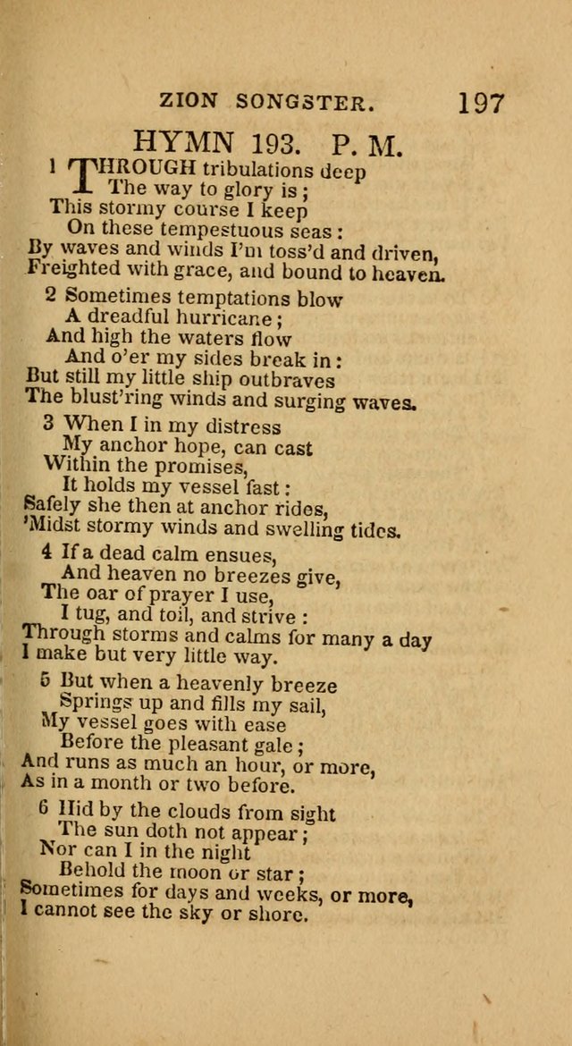 The Zion Songster: a Collection of Hymns and Spiritual Songs, generally sung at camp and prayer meetings, and in revivals of religion  (Rev. & corr.) page 200