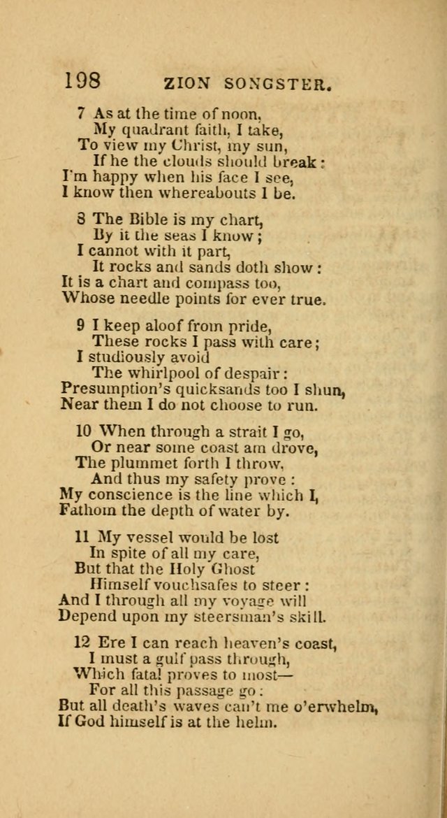 The Zion Songster: a Collection of Hymns and Spiritual Songs, generally sung at camp and prayer meetings, and in revivals of religion  (Rev. & corr.) page 201