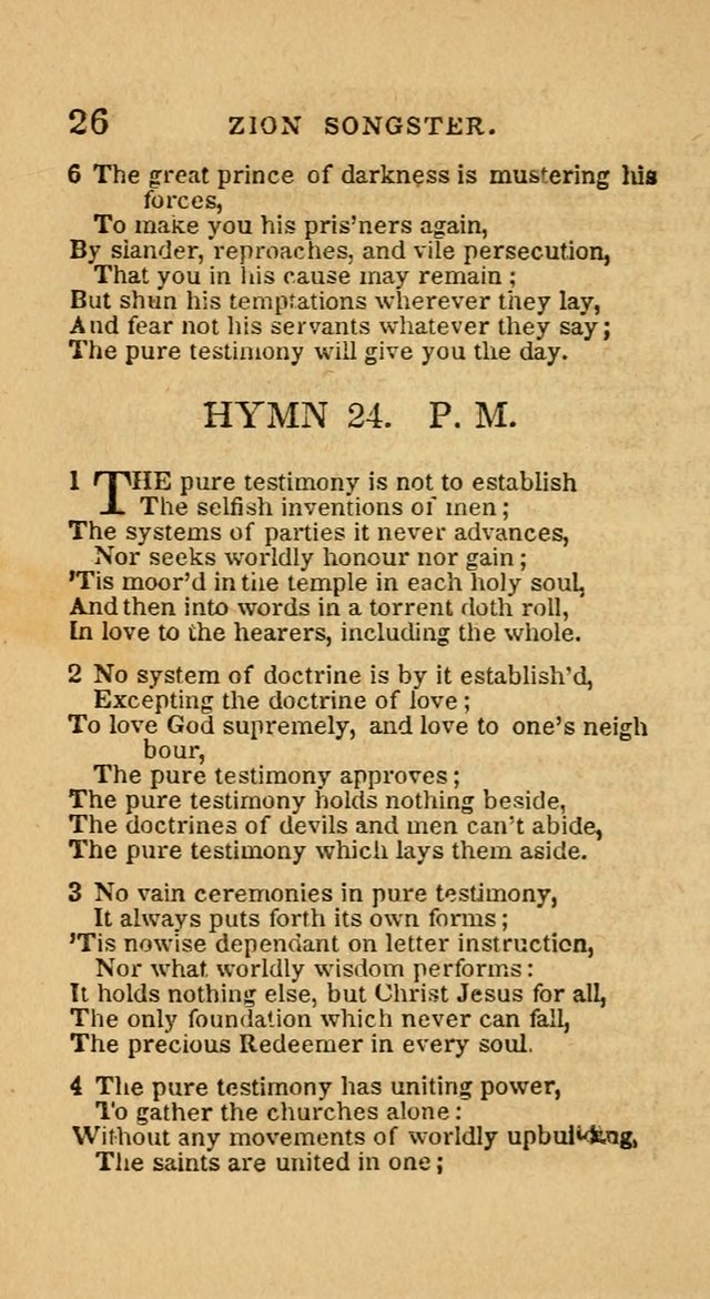 The Zion Songster: a Collection of Hymns and Spiritual Songs, generally sung at camp and prayer meetings, and in revivals of religion  (Rev. & corr.) page 29