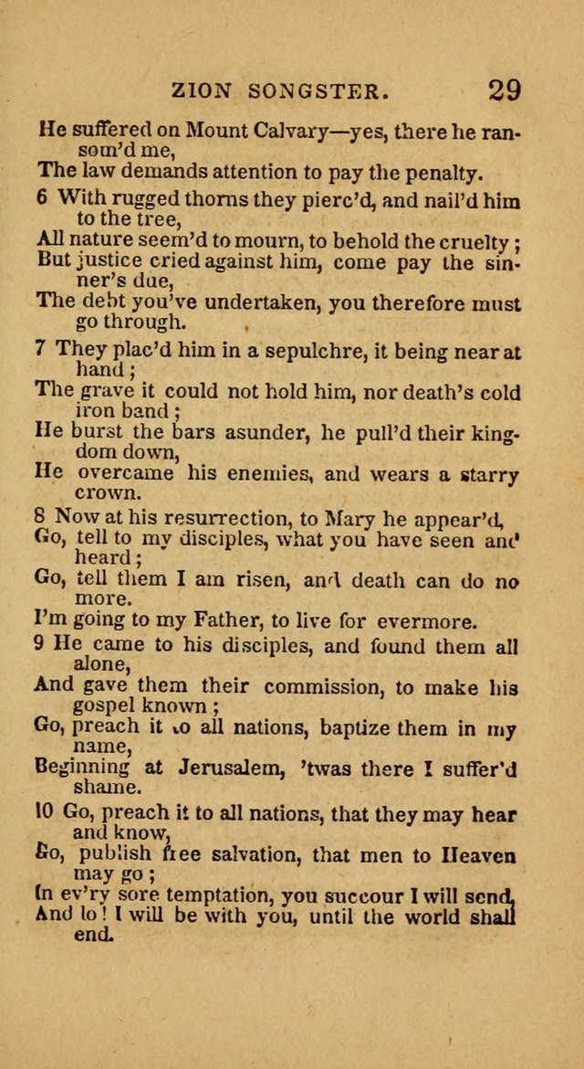 The Zion Songster: a Collection of Hymns and Spiritual Songs, generally sung at camp and prayer meetings, and in revivals of religion  (Rev. & corr.) page 32