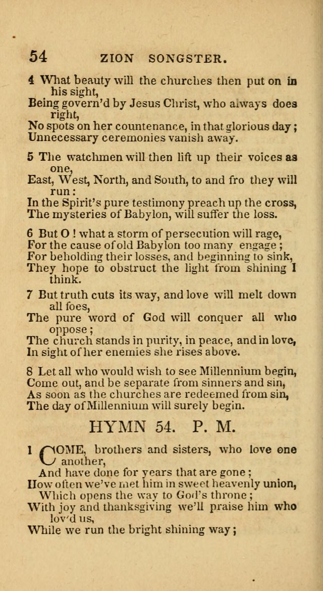 The Zion Songster: a Collection of Hymns and Spiritual Songs, generally sung at camp and prayer meetings, and in revivals of religion  (Rev. & corr.) page 57