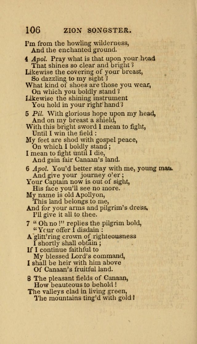 The Zion Songster: a Collection of Hymns and Spiritual Songs, Generally Sung at Camp and Prayer Meetings, and in Revivals or Religion  (95th ed.) page 113