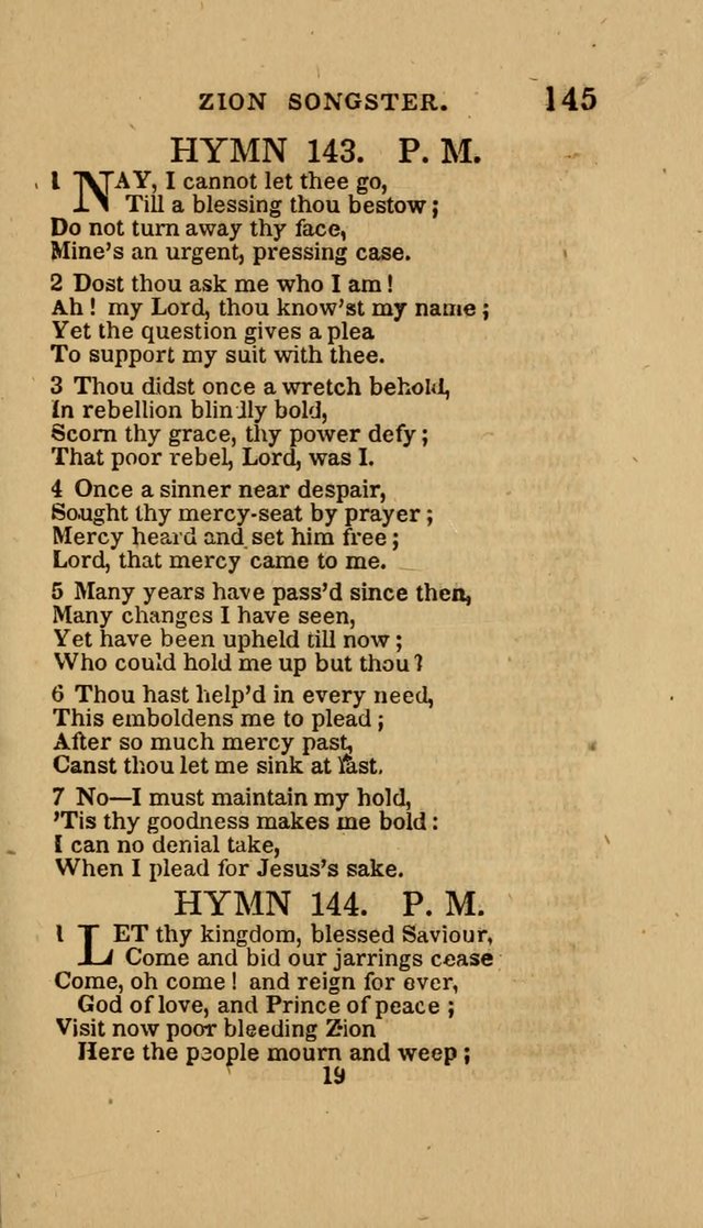 The Zion Songster: a Collection of Hymns and Spiritual Songs, Generally Sung at Camp and Prayer Meetings, and in Revivals or Religion  (95th ed.) page 152