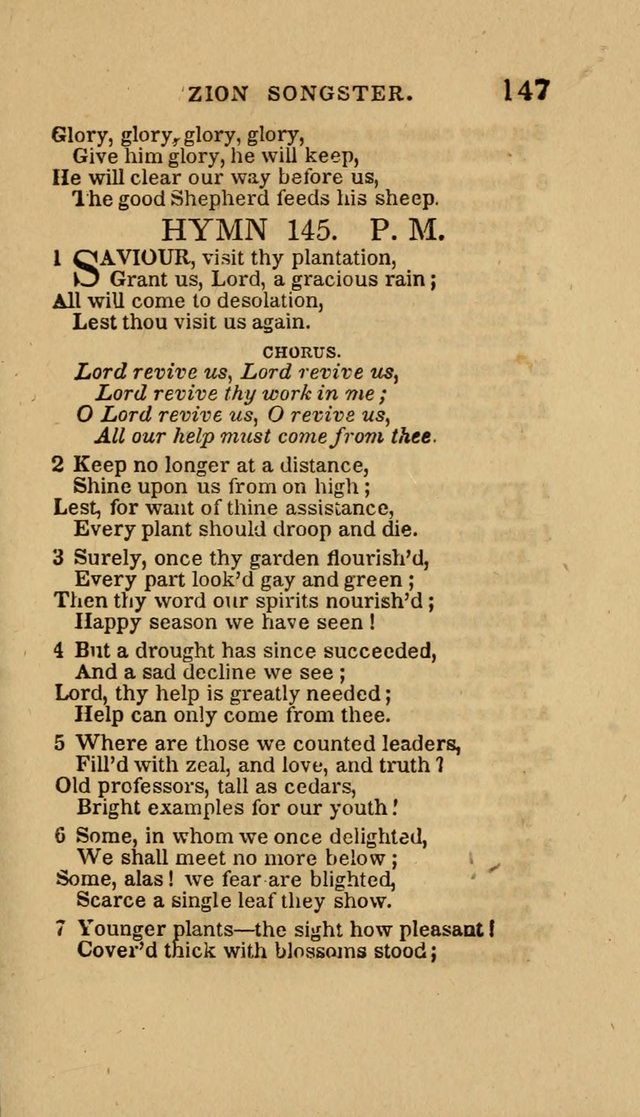 The Zion Songster: a Collection of Hymns and Spiritual Songs, Generally Sung at Camp and Prayer Meetings, and in Revivals or Religion  (95th ed.) page 154