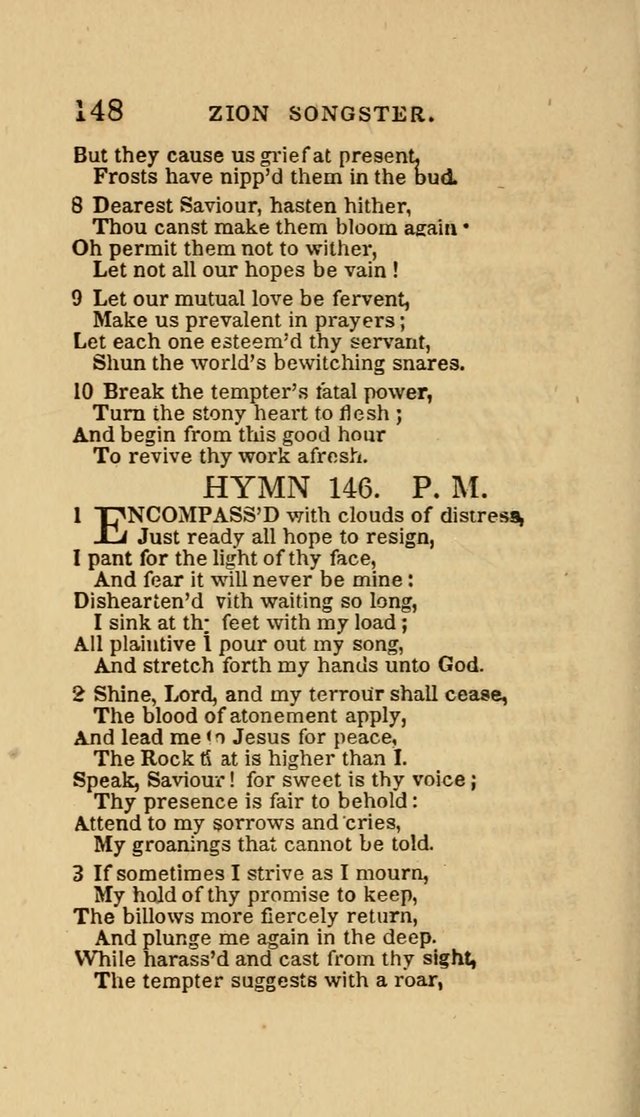 The Zion Songster: a Collection of Hymns and Spiritual Songs, Generally Sung at Camp and Prayer Meetings, and in Revivals or Religion  (95th ed.) page 155