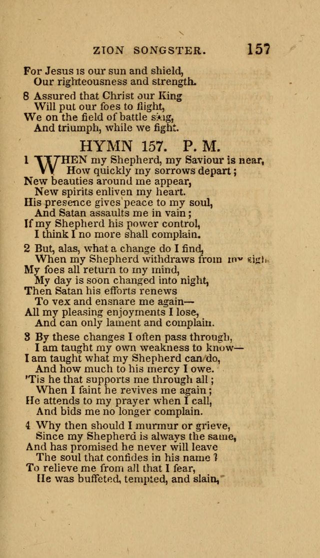 The Zion Songster: a Collection of Hymns and Spiritual Songs, Generally Sung at Camp and Prayer Meetings, and in Revivals or Religion  (95th ed.) page 164