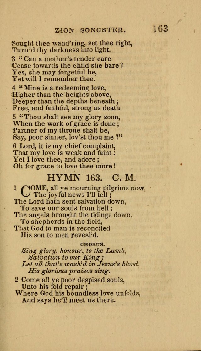 The Zion Songster: a Collection of Hymns and Spiritual Songs, Generally Sung at Camp and Prayer Meetings, and in Revivals or Religion  (95th ed.) page 170