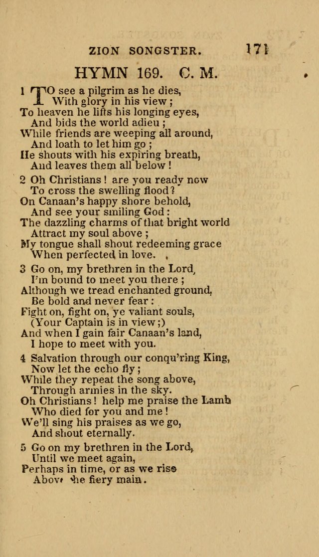 The Zion Songster: a Collection of Hymns and Spiritual Songs, Generally Sung at Camp and Prayer Meetings, and in Revivals or Religion  (95th ed.) page 178